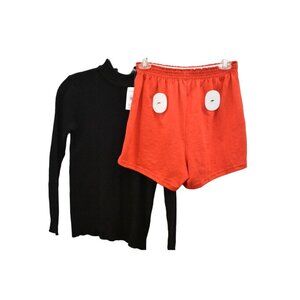 DIY Mickey Mouse Costume Red Shorts Back Sweater